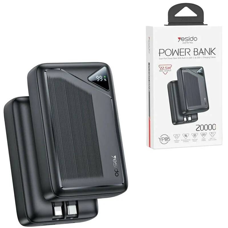 پاوربانک قست شارژ یسیدو YP85 PD 22.5W ظرفیت 20000mAh