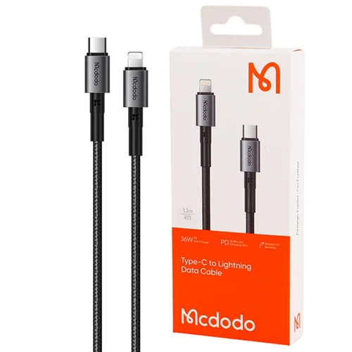 کابل تبدیل فست شارژ Mcdodo CA-2850 Type-C to Lightning 3A PD 36w 1.2m