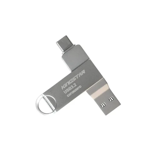 فلش 32 گیگ کینگ استار KingStar Dual-3 C60 OTG Type-C USB3.2