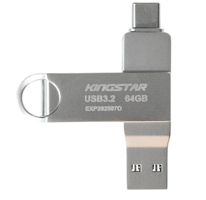 فلش 64 گیگ کینگ استار KingStar Dual-3 C60 OTG Type-C USB3.2