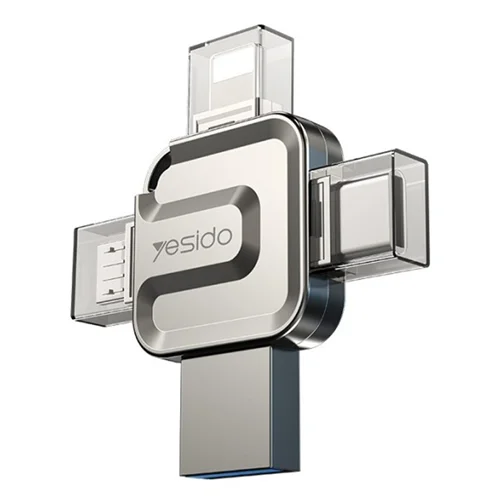 فلش مموری 128 گیگ یسیدو Yesido FL15 OTG Typ-C/ Micro USB/ Lightning USB3
