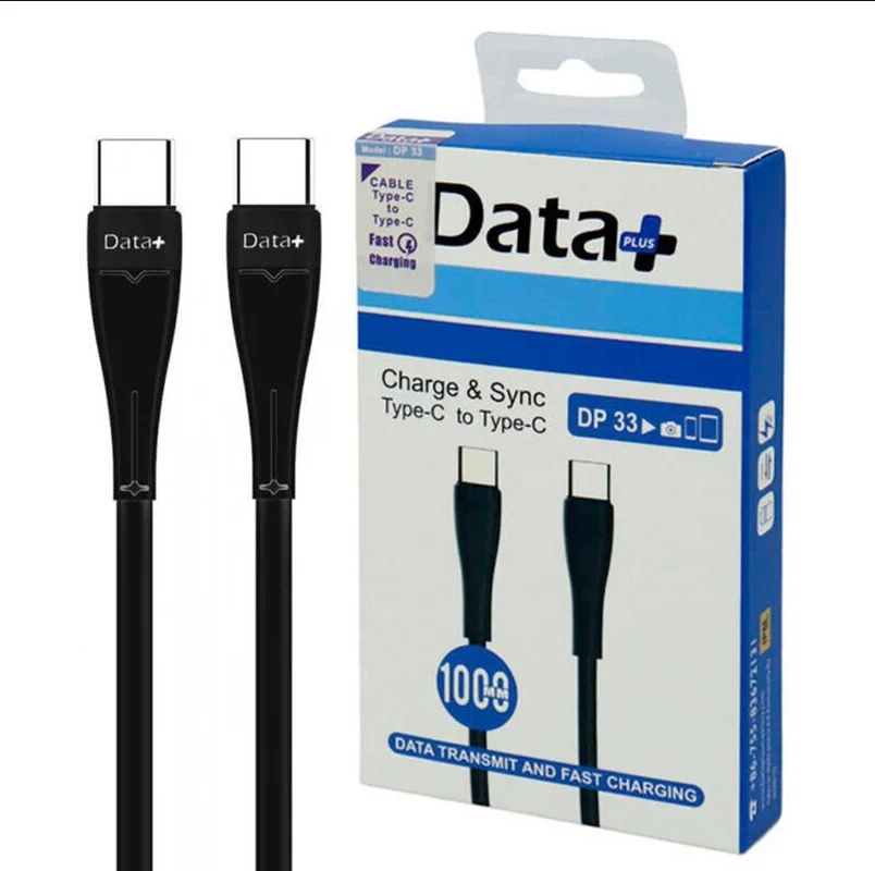 کابل تبدیل فست شارژ Data+ DP 33 Type-C to Type-C 65w 1m