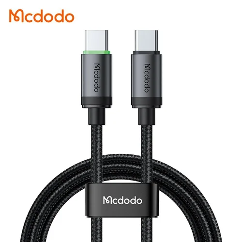 کابل تبدیل فست شارژ Mcdodo CA-4410 Type-C to Type-C LED 3A PD 60w 1m